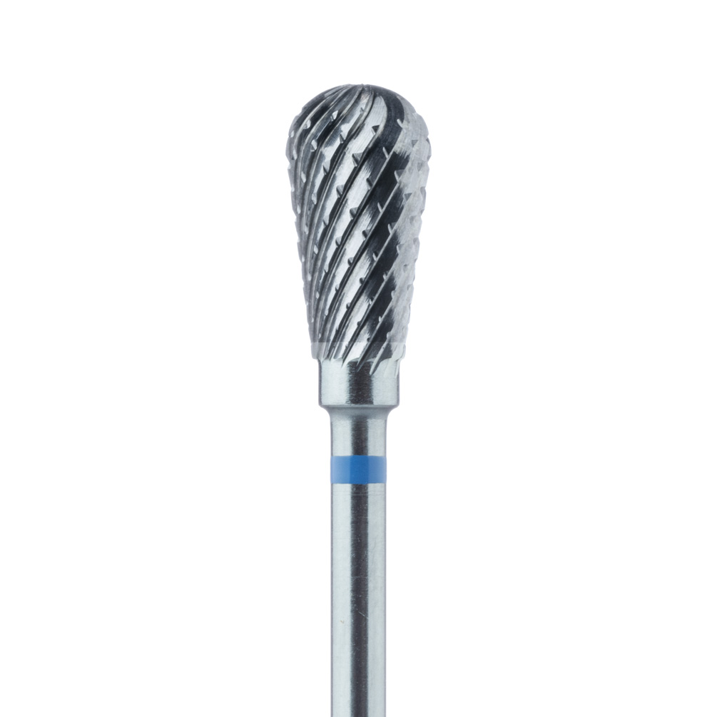 HM77GX-060-HP Carbide Cutter, Medium, Cross Cut, Pear, 6mm Ø, HP