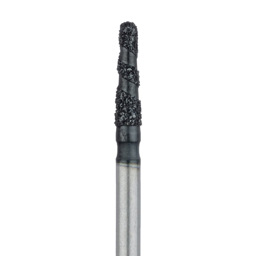 B855-016-FG Black Cobra Diamond Bur, Round End Taper, 1.6mm Ø