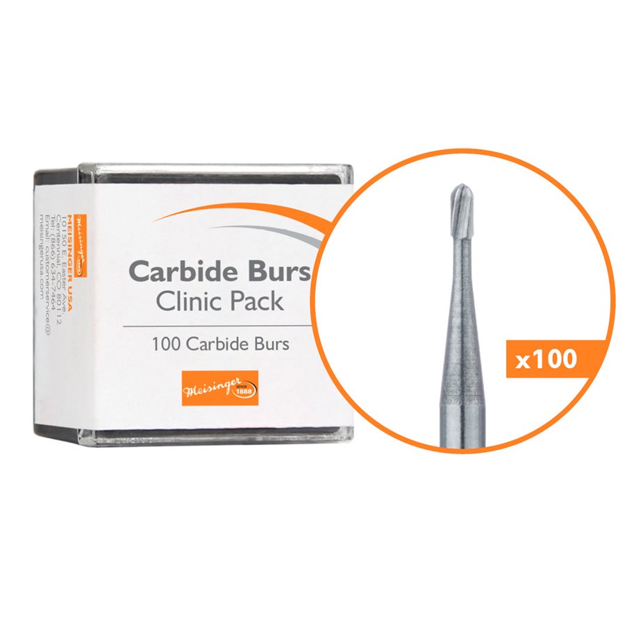 C7406FG Trimming & Finishing Carbide Bur Fine, Clinic Pack, 100pcs
