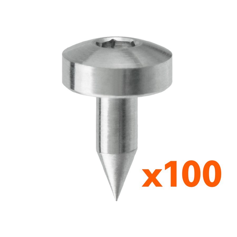 MP100 Titanium Pin for Membrane Fixation, Master Pin System, 100 Pack