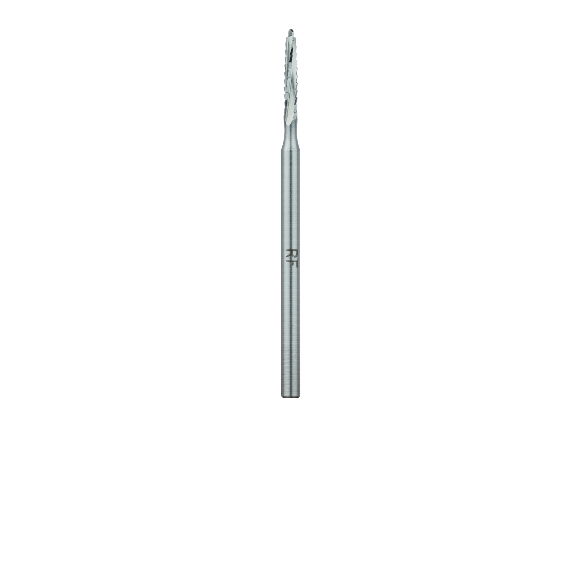 166RF-021-HP Steel Bur, Rust Free Stainless Steel Bur, 2.1mm Ø, Cross Cut, 10mm Length Lindemann Bur, HP