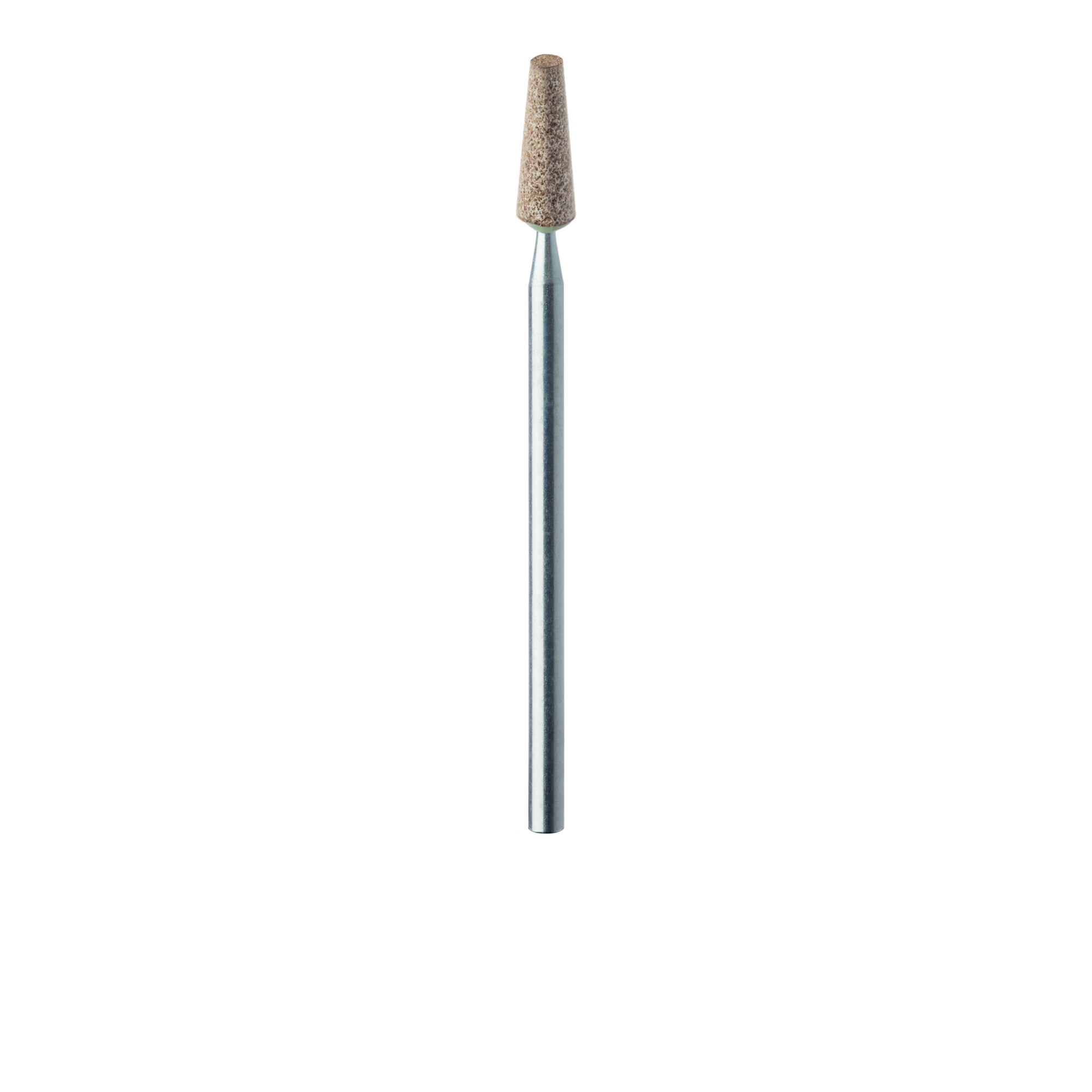 733-035-HP-LBRN Abrasive, Light Brown, Tapered Flat End, 3.5mm Ø, Soft Bonding, Fine, HP