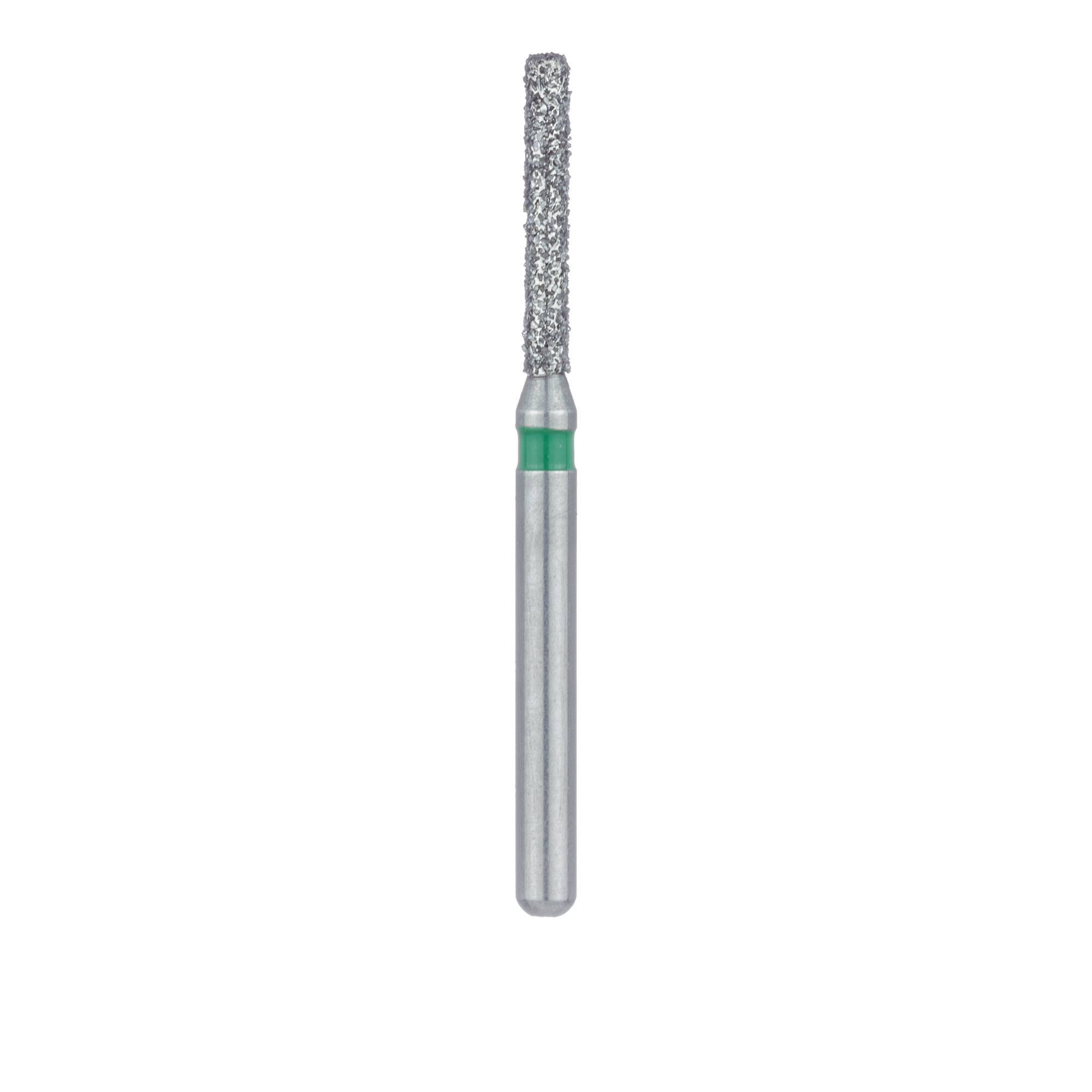 842G-012-FG Round Edge Extra Long Cylinder Diamond Bur, 1.2mm Ø, Coarse, FG