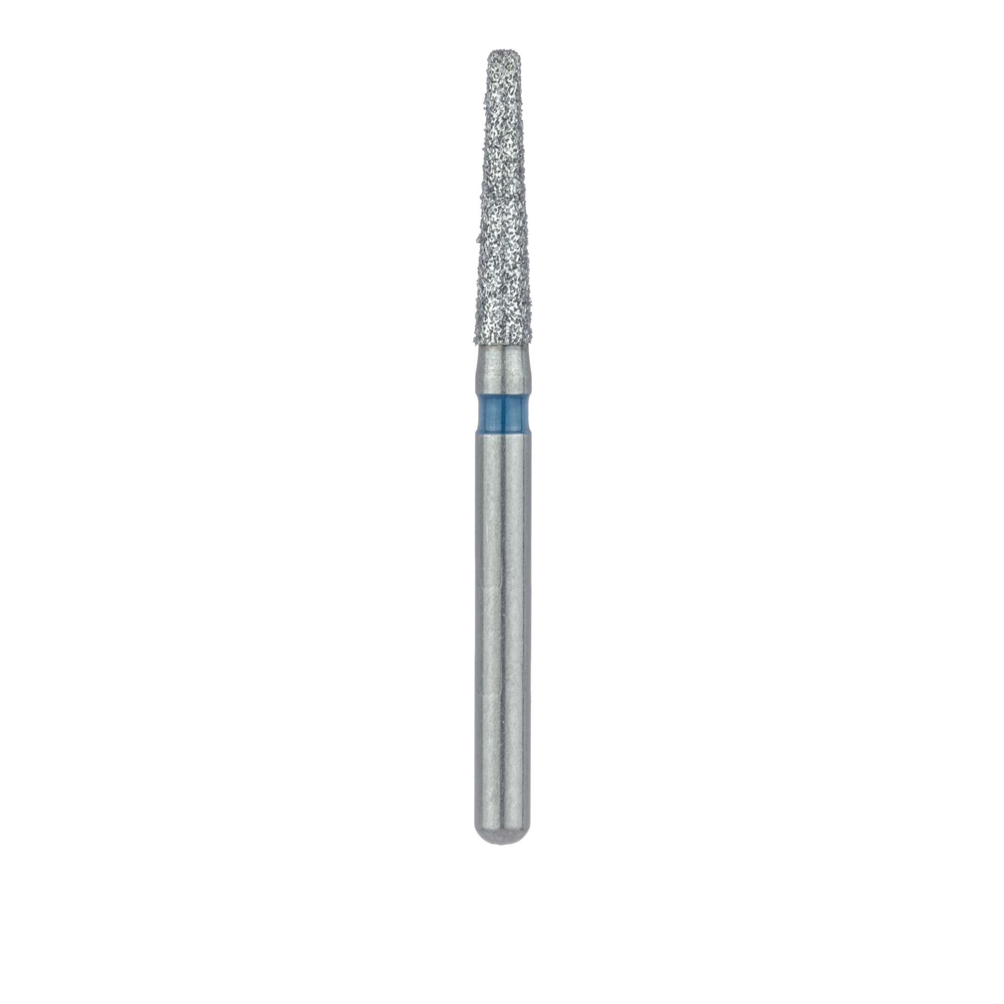 847R-016-FG Long Tapered Round Edge Diamond Bur, 1.6mm Ø, Medium, 0.9mm Tip Ø, FG