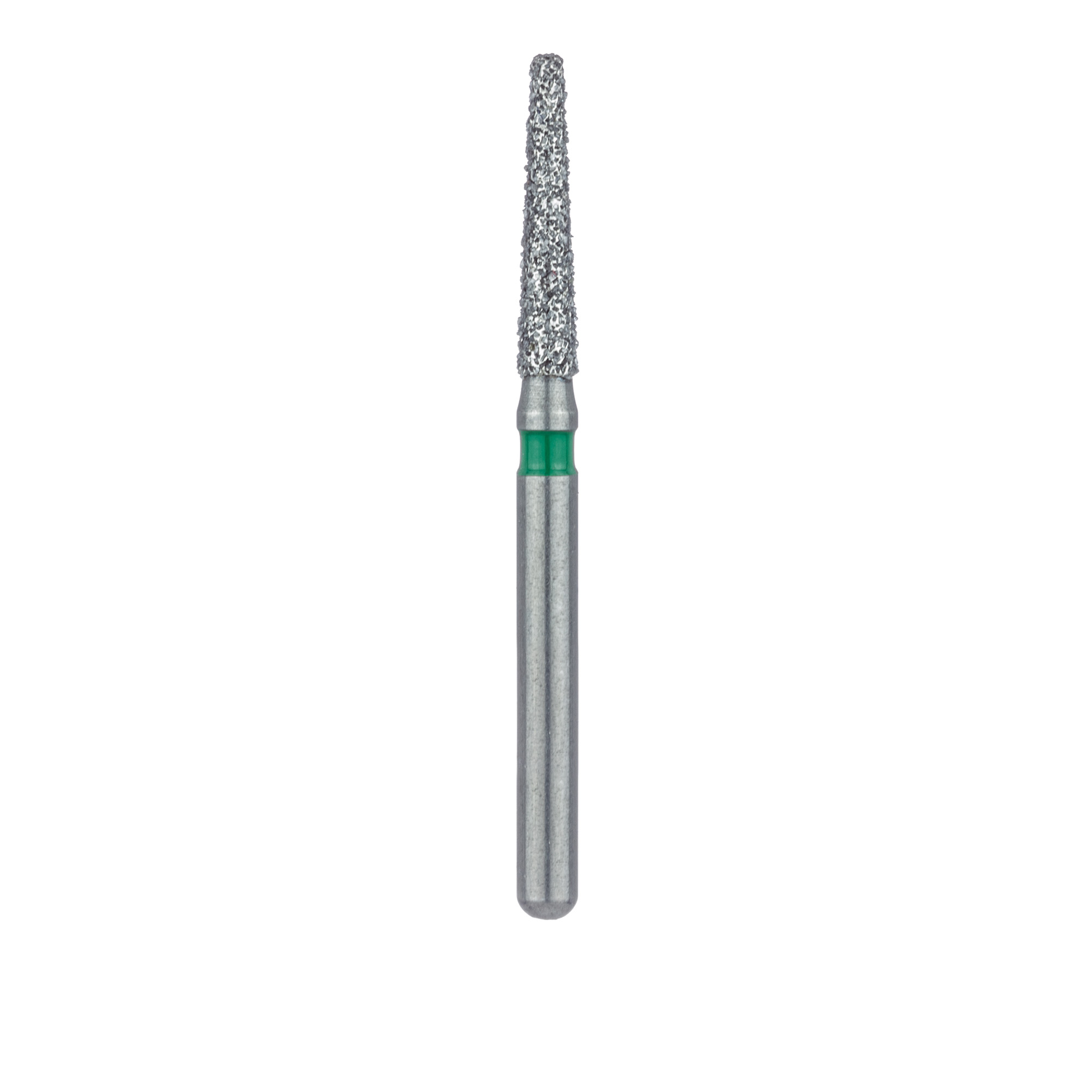 847RG-016-FG Long Tapered Round Edge Diamond Bur, 1.6mm Ø, Coarse, 0.9mm Tip Ø, FG