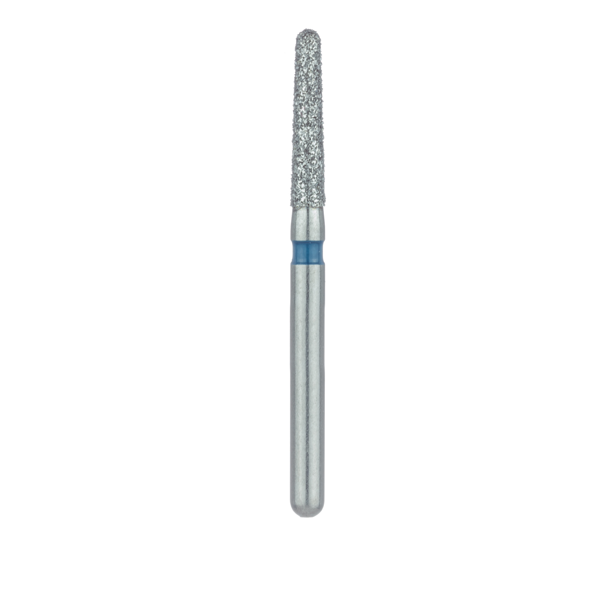 8116.8C Single-Use Diamond Bur, Sterile, 25 Pack, 1.6mm Ø, Spiral, Tapered, Round End, 8.5mm Working Length, Coarse, FG