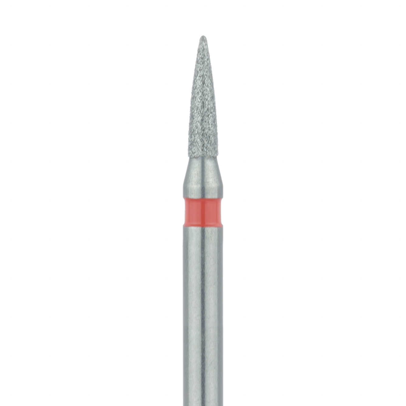861F-012-FG Flame Diamond Bur, 1.2mm Ø, Fine, FG