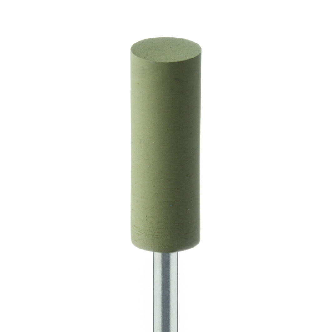 9571H-065-HP-Y Polisher, For Acrylics, Yellow, Cylinder, 6.5mm Ø, High Shine (Fine), HP