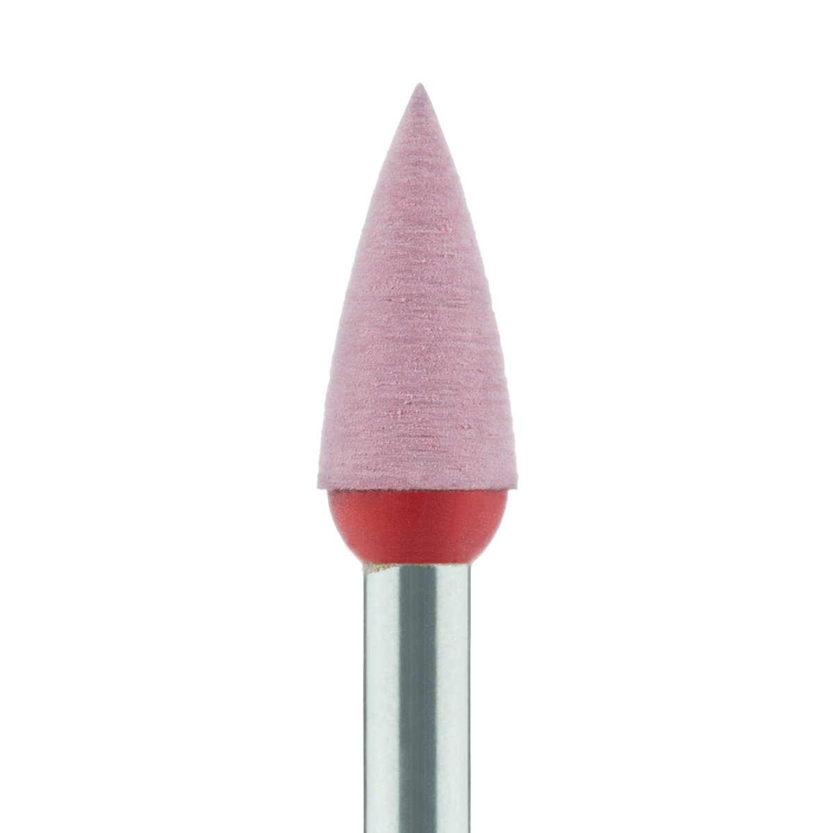 9743F-040-RA-R / O Polisher, Diamond Impregnated, For Porcelain, Red / Orange, Point, 4mm Ø, High Shine Polishing (Fine), RA