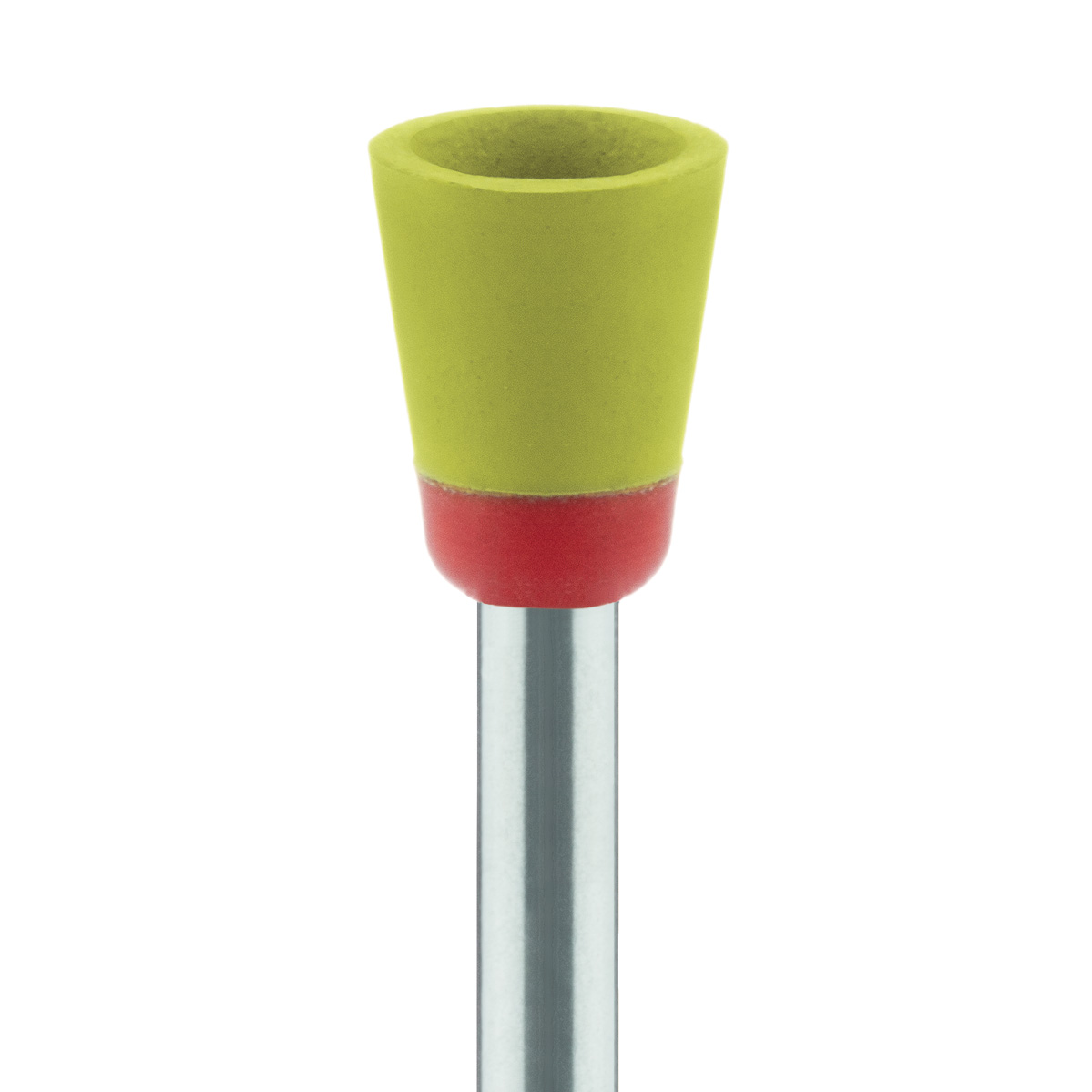 9744C-060-RA-Y / O Polisher, Diamond Impregnated, For Porcelain, Yellow / Orange, Cup, 6mm Ø, Mirror Finish Polishing (Extra Fine), RA