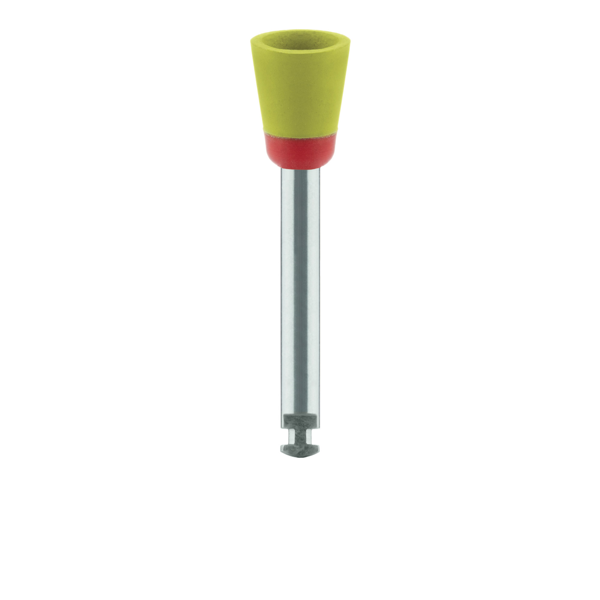 9744C-060-RA-Y / O Polisher, Diamond Impregnated, For Porcelain, Yellow / Orange, Cup, 6mm Ø, Mirror Finish Polishing (Extra Fine), RA