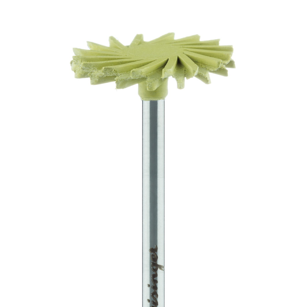 9771C-170-HP Polisher, Diamond Impregnated, For Porcelain, Yellow, Twist, 17mm Ø, Mirror Finish Polishing (Extra Fine), HP