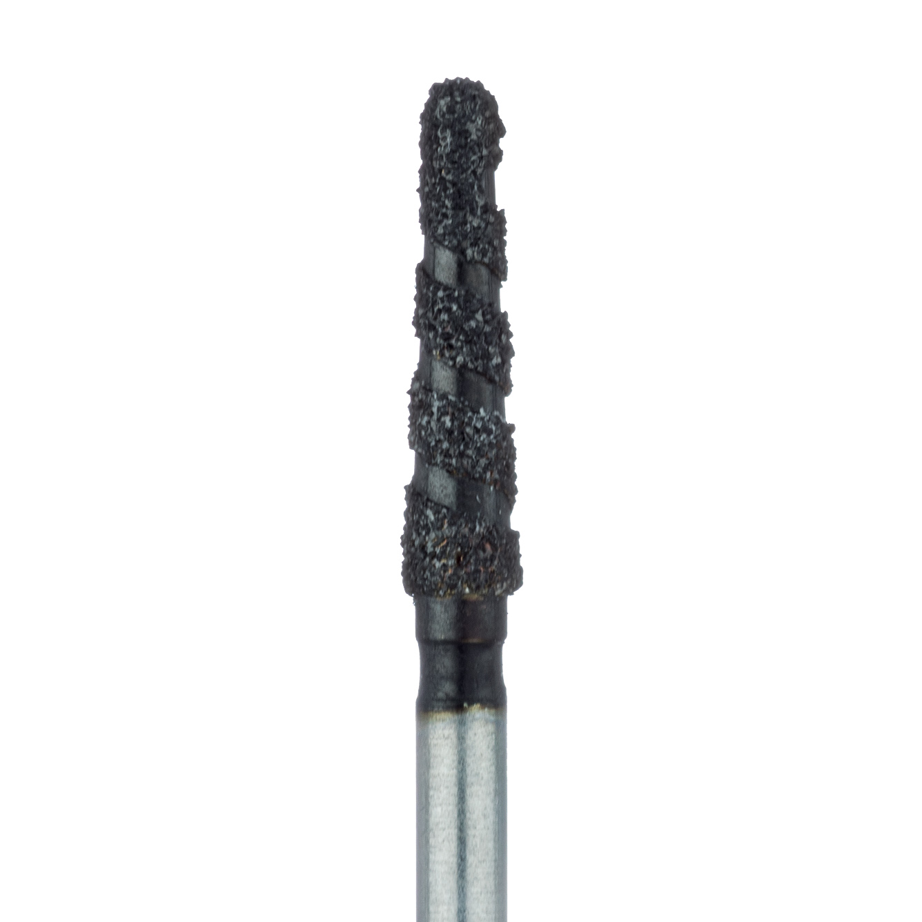 B850-018-FG Black Cobra Diamond Bur, Round End Taper, 1.8mm Ø, Super Coarse, FG