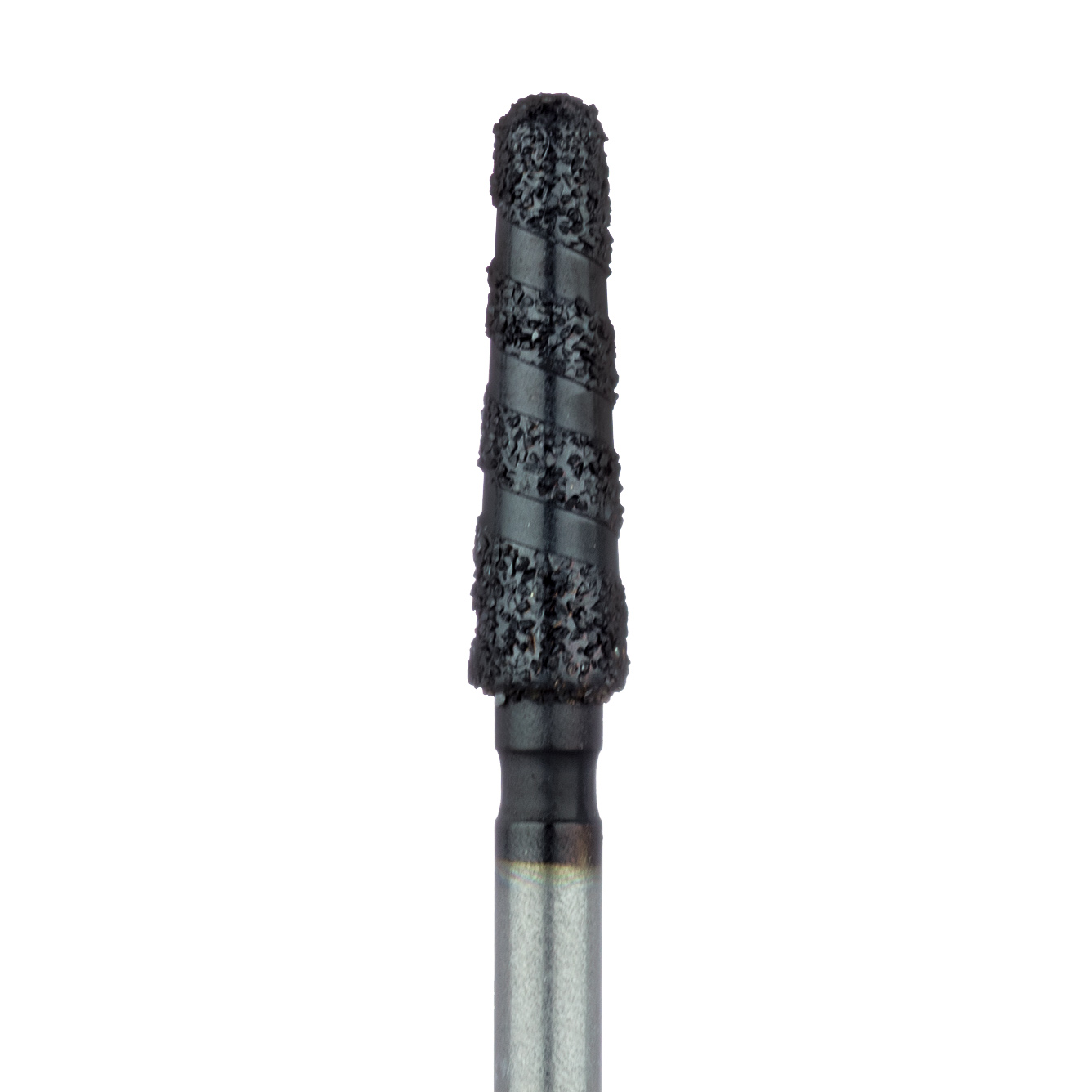 B850-025-FG Black Cobra Diamond Bur, Round End Taper, 2.5mm Ø, Super Coarse, FG