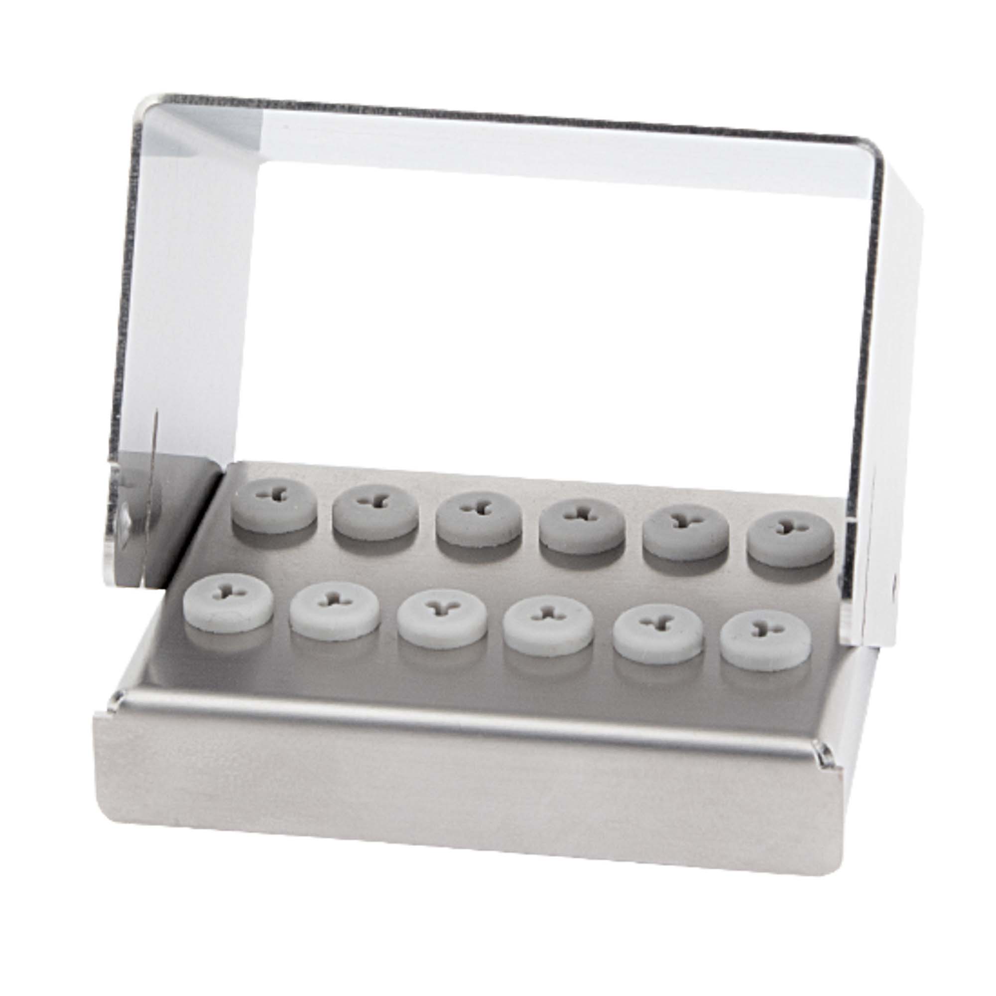 BS440 Bur Block, Stainless Steel with Grommets, not Lasermarked 12 FG