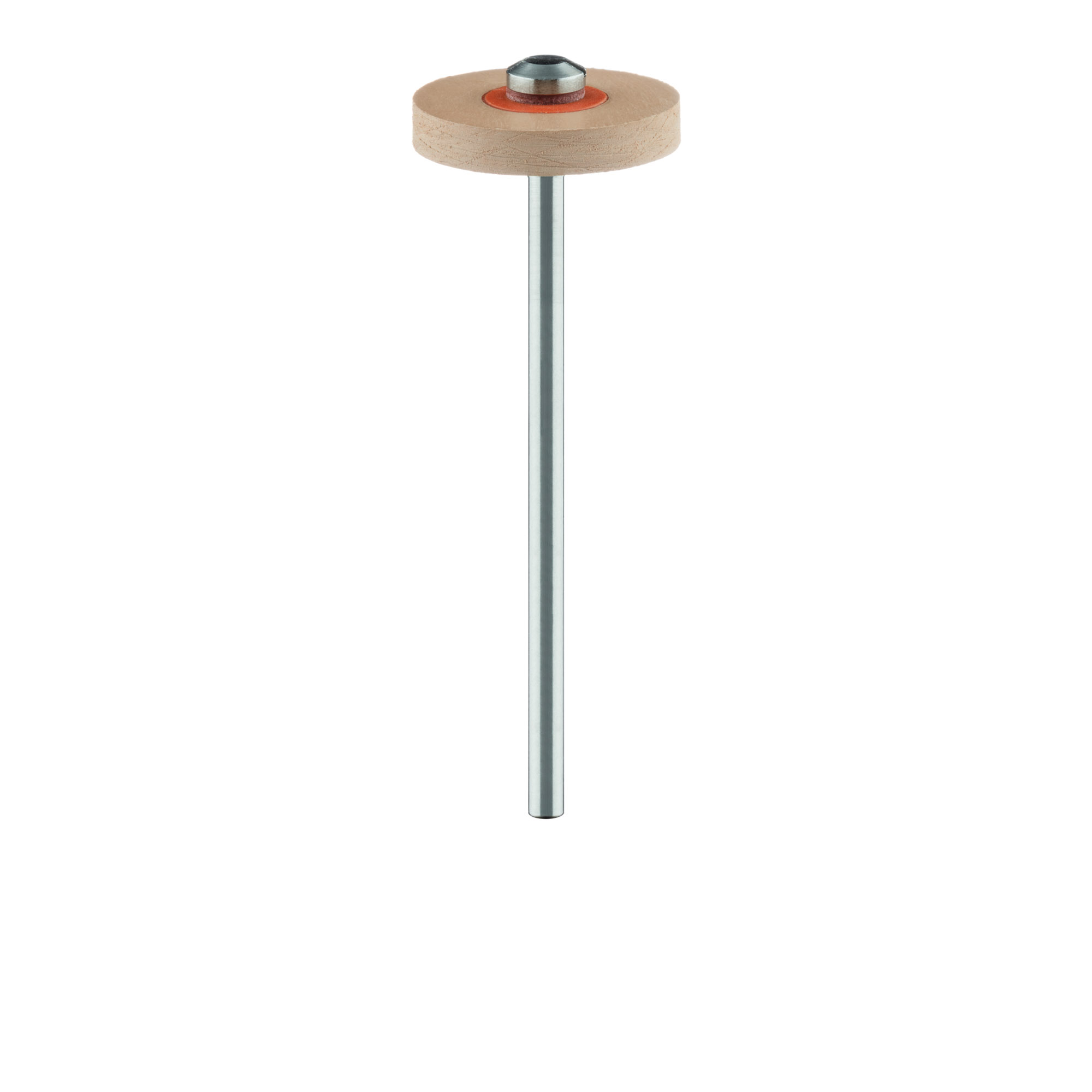 DCA12-170-HP-BRN / O Polisher, Diamond Impregnated, For Zirconia, Brown / Orange, Wheel, 17mm Ø, High Shine Polishing, HP