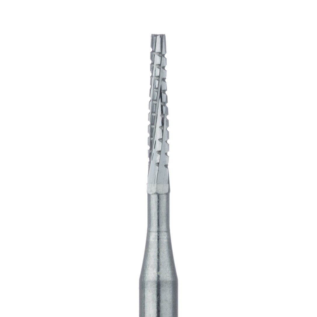 Bur 010 HM33L-010-SU Operative Carbide Bur, Long Tapered Fissure Cross Cut, US ...