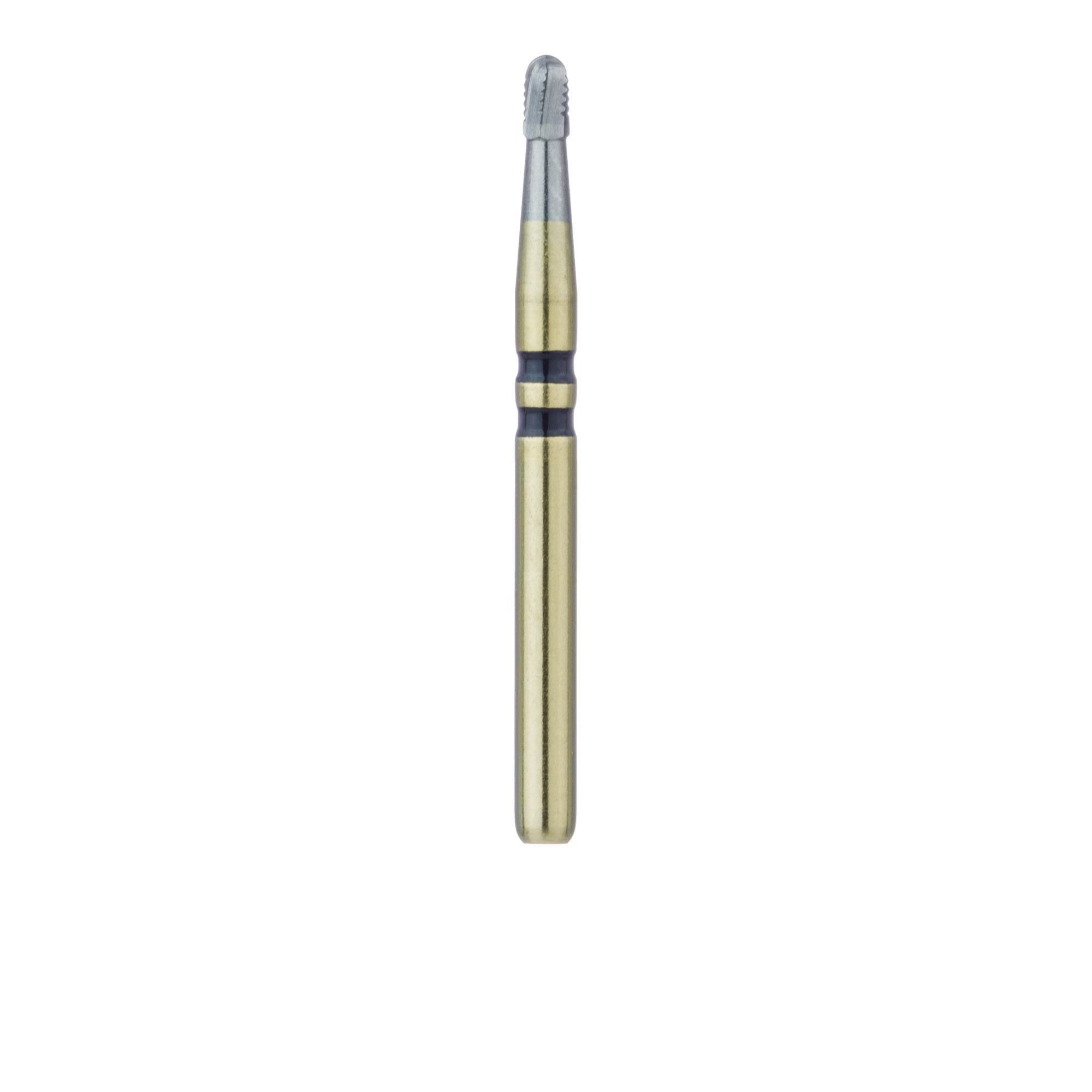 HMG34RS-012-FG Crown Cutting Carbide Bur, Round End Taper Cross Cut, 1.2mm Ø, FG