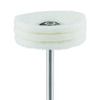 160-220-HP Polisher, White, Brush, Felt, 3-ply, 22mm Ø, HP