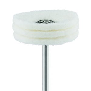 160-220-HP Polisher, White, Brush, Felt, 3-ply, 22mm Ø, HP