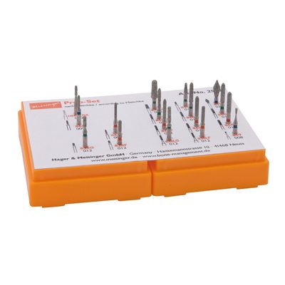 2522 Preparation Set, Crown Preparation Kit, Inlay Preparation Kit, According to Dr. Karl-Peter Meschke 