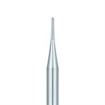 39RF-009-HP Steel Bur, Rust Free Stainless Steel Bur, Cross Cut Taper Point, 0.9mm Ø, HP