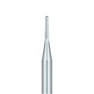 39RF-010-HP Steel Bur, Rust Free Stainless Steel Bur, Cross Cut Taper Point, 1mm Ø, HP
