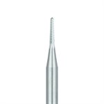 39RF-012-HP Steel Bur, Rust Free Stainless Steel Bur, Cross Cut Taper Point, 1.2mm Ø, HP
