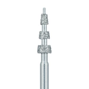 510W-025-FG Modified Depth Diamond Bur, With Guide Pin, 0.3mm / 0.5mm / 0.7mm, Medium, FG