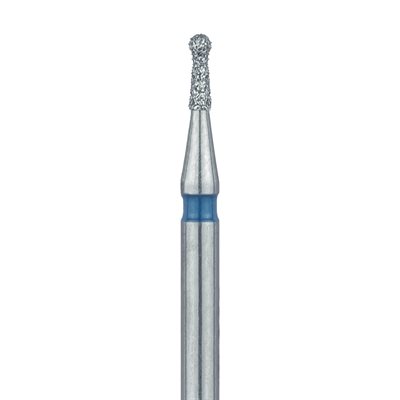 802-009-FG Round Diamond Bur, With Neck, 0.9mm Ø, Medium, FG