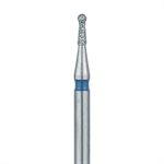 802-009-FG Round Diamond Bur, With Neck, 0.9mm Ø, Medium, FG