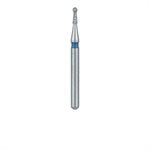 802-009-FG Round Diamond Bur, With Neck, 0.9mm Ø, Medium, FG