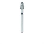 845RH-025-FG Tapered Round Edge Diamond Bur, 2.5mm Ø, Super Coarse, 1.8mm Tip Ø, FG