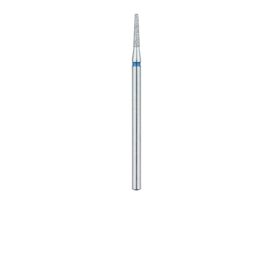 847016HP Long Tapered Flat End Diamond Bur, 1.6mm Ø, Medium, HP