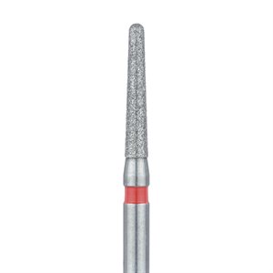 856F-014-FG Round End Taper Chamfer Diamond Bur, 1.4mm Ø, Fine, FG