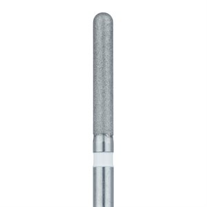 881Z1-017-FG Zirconia Diamond Bur, 0 Degree Long Round End Cylinder, 1.7mm Ø, Ultra Fine, FG