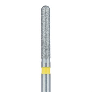 881Z2-017-FG Zirconia Diamond Bur, 0 Degree Long Round End Cylinder, 1.7mm Ø, Extra Fine, FG
