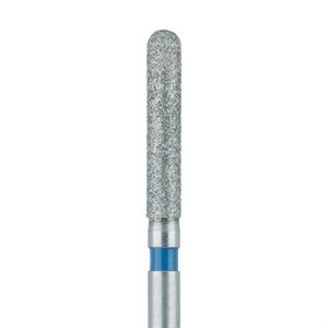 881Z4-017-FG Zirconia Diamond Bur, 0 Degree Long Round End Cylinder, 1.7mm Ø, Medium, FG