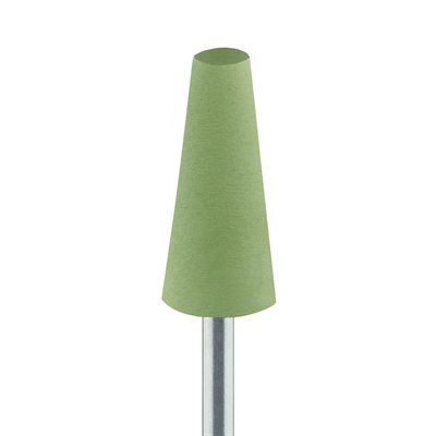 9577H-080-HP-Y Polisher, For Acrylics, Yellow, Flat End Cone, 8mm Ø, High Shine, HP