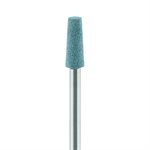 9734H-040-HP-TRQ Abrasive, Turquoise, Tapered Flat End, Diamond Porcelain for Ceramics, Zirconia Sprue Removal, 4mm Ø, Coarse, HP