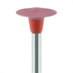 9746F-100-RA-R / O Polisher, Diamond Impregnated, For Porcelain, Red / Orange, Knife Edge, 10mm Ø, High Shine (Fine), RA