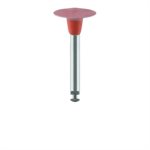 9746F-100-RA-R / O Polisher, Diamond Impregnated, For Porcelain, Red / Orange, Knife Edge, 10mm Ø, High Shine (Fine), RA