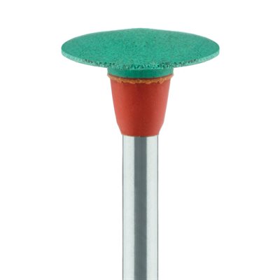 9746G-100-RA-GR / O Polisher, Diamond Impregnated, For Porcelain, Green / Orange, Knife Edge, 10mm Ø, Pre-Polishing (Coarse), RA 9746G-100-RA-GR / O Polisher, Diamond Impregnated, For Porcelain, Green / Orange, Knife Edge, 10mm Ø, Pre-Polishing (Coarse), RA