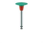 9746G-100-RA-GR / O Polisher, Diamond Impregnated, For Porcelain, Green / Orange, Knife Edge, 10mm Ø, Pre-Polishing (Coarse), RA
