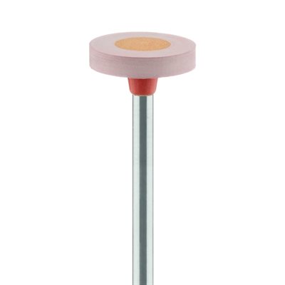 9749F-110-HP-R / O Polisher, Diamond Impregnated, For Porcelain, Red / Orange, Wheel, 11mm Ø, High Shine Polishing (Fine), HP