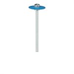 9753M-150-HP-BL Polisher, Diamond Impregnated, For Porcelain, Blue, Wheel, 15mm Ø, Polishing (Medium), HP