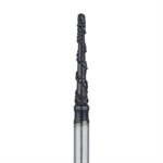 B850-014-FG Black Cobra Diamond Bur, Round End Taper, 1.4mm Ø, Super Coarse, FG