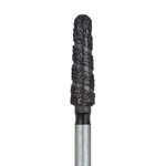 B850-025-FG Black Cobra Diamond Bur, Round End Taper, 2.5mm Ø, Super Coarse, FG