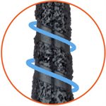 B850-025-FG Black Cobra Diamond Bur, Round End Taper, 2.5mm Ø, Super Coarse, FG