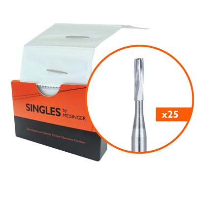 FG57 Carbides, Singles, Sterile Packed, US#57, FG, 25 Pack FG57 Carbides, Singles, Sterile Packed, US#57, FG, 25 Pack
